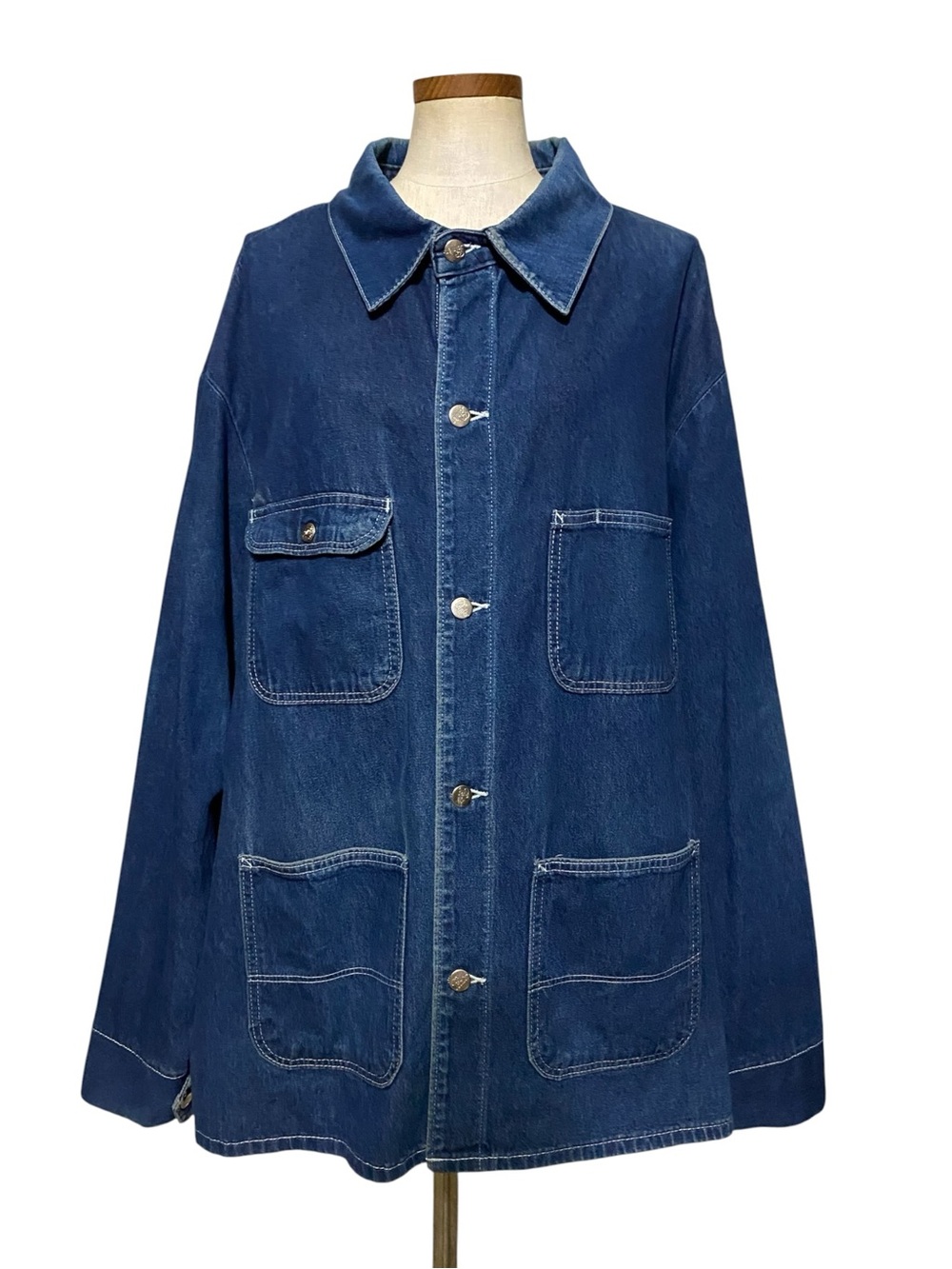 Vintage Pointer Denim Chore Coat Barn Jacket 4X 5X USA Workwear Streetwear
